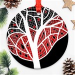 Decorative tree 3 Ornament (Round)  Front