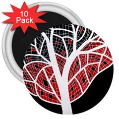 Decorative tree 3 3  Magnets (10 pack) 