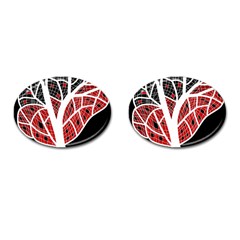 Decorative tree 3 Cufflinks (Oval)