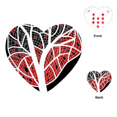 Decorative Tree 3 Playing Cards (heart)  by Valentinaart