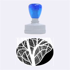 Decorative tree 3 Rubber Oval Stamps