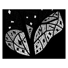 Black And White Tree Rectangular Jigsaw Puzzl by Valentinaart