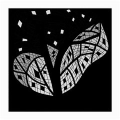 Black And White Tree Medium Glasses Cloth (2-side)