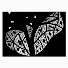 Black And White Tree Large Glasses Cloth