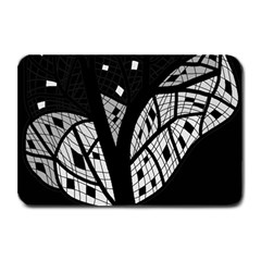 Black And White Tree Plate Mats by Valentinaart