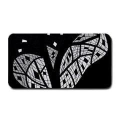 Black And White Tree Medium Bar Mats by Valentinaart