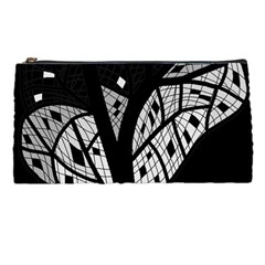 Black And White Tree Pencil Cases