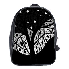 Black And White Tree School Bags(large) 