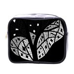 Black and white tree Mini Toiletries Bags Front