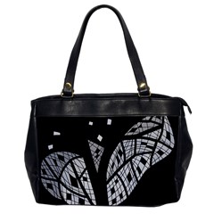 Black And White Tree Office Handbags