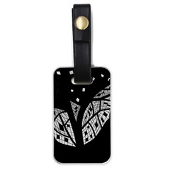 Black And White Tree Luggage Tags (one Side) 