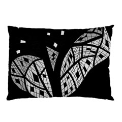 Black And White Tree Pillow Case (two Sides) by Valentinaart