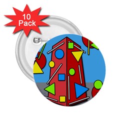 Crazy Building 2 25  Buttons (10 Pack) 