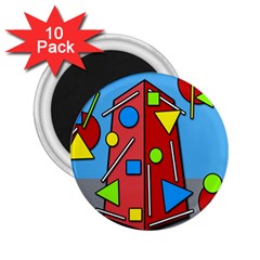 Crazy Building 2 25  Magnets (10 Pack)  by Valentinaart