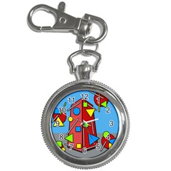 Crazy Building Key Chain Watches by Valentinaart