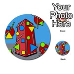 Crazy building Multi-purpose Cards (Round)  Back 2