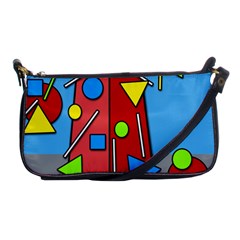 Crazy Building Shoulder Clutch Bags