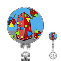 Crazy Building Stainless Steel Nurses Watch by Valentinaart