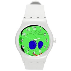 Alien By Moma Round Plastic Sport Watch (m)