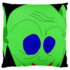 Alien By Moma Large Cushion Case (one Side) by Valentinaart