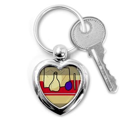 Decorative Art Key Chains (heart)  by Valentinaart