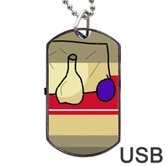 Decorative Art Dog Tag Usb Flash (one Side)