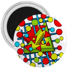 Crazy geometric art 3  Magnets