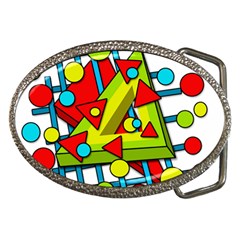 Crazy Geometric Art Belt Buckles by Valentinaart