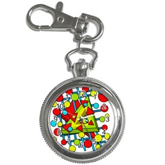 Crazy geometric art Key Chain Watches