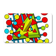 Crazy geometric art Magnet (Rectangular)