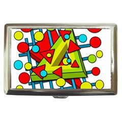 Crazy Geometric Art Cigarette Money Cases by Valentinaart