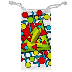 Crazy geometric art Jewelry Bags