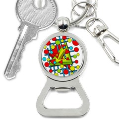 Crazy geometric art Bottle Opener Key Chains