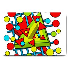 Crazy Geometric Art Large Doormat 