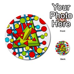 Crazy geometric art Multi-purpose Cards (Round) 