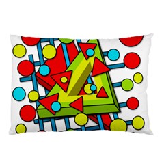 Crazy Geometric Art Pillow Case