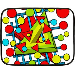 Crazy Geometric Art Fleece Blanket (mini)