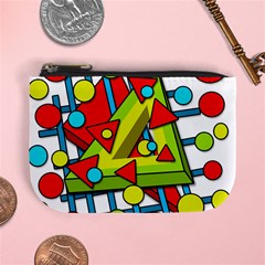 Crazy Geometric Art Mini Coin Purses by Valentinaart