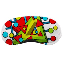 Crazy Geometric Art Sleeping Masks by Valentinaart