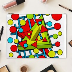 Crazy Geometric Art Cosmetic Bag (xl) by Valentinaart