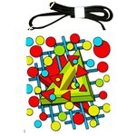 Crazy geometric art Shoulder Sling Bags Front