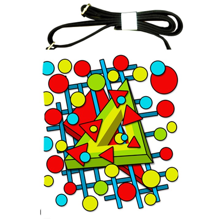 Crazy geometric art Shoulder Sling Bags