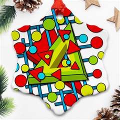 Crazy geometric art Ornament (Snowflake) 