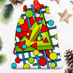 Crazy geometric art Ornament (Bell) 