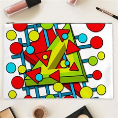 Crazy Geometric Art Cosmetic Bag (xxl)  by Valentinaart