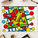 Crazy geometric art Cosmetic Bag (XXXL)  Front