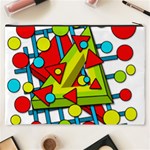 Crazy geometric art Cosmetic Bag (XXXL)  Back