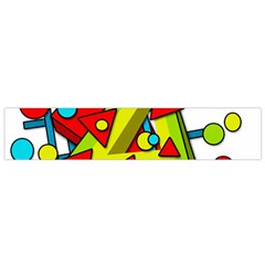 Crazy Geometric Art Flano Scarf (small)