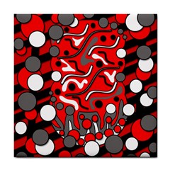 Red Mess Tile Coasters