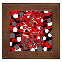 Red Mess Framed Tiles